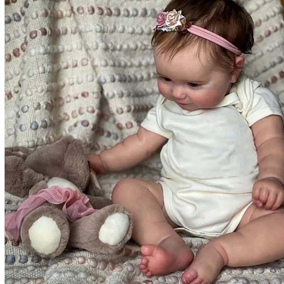 50CM Lifelike Real Baby Size Rooted Hair SweetReborn Cuddly Body Baby Dolls